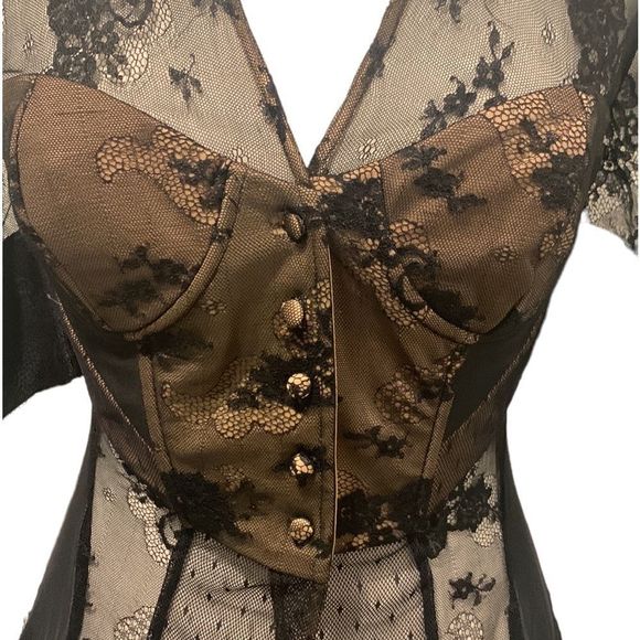 Marciano Lace Bustier Blouse - Picture 4 of 6